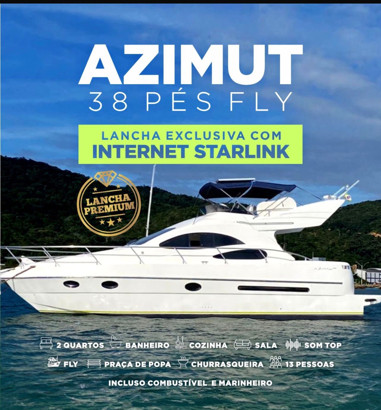 Azimut 38 pies Fly