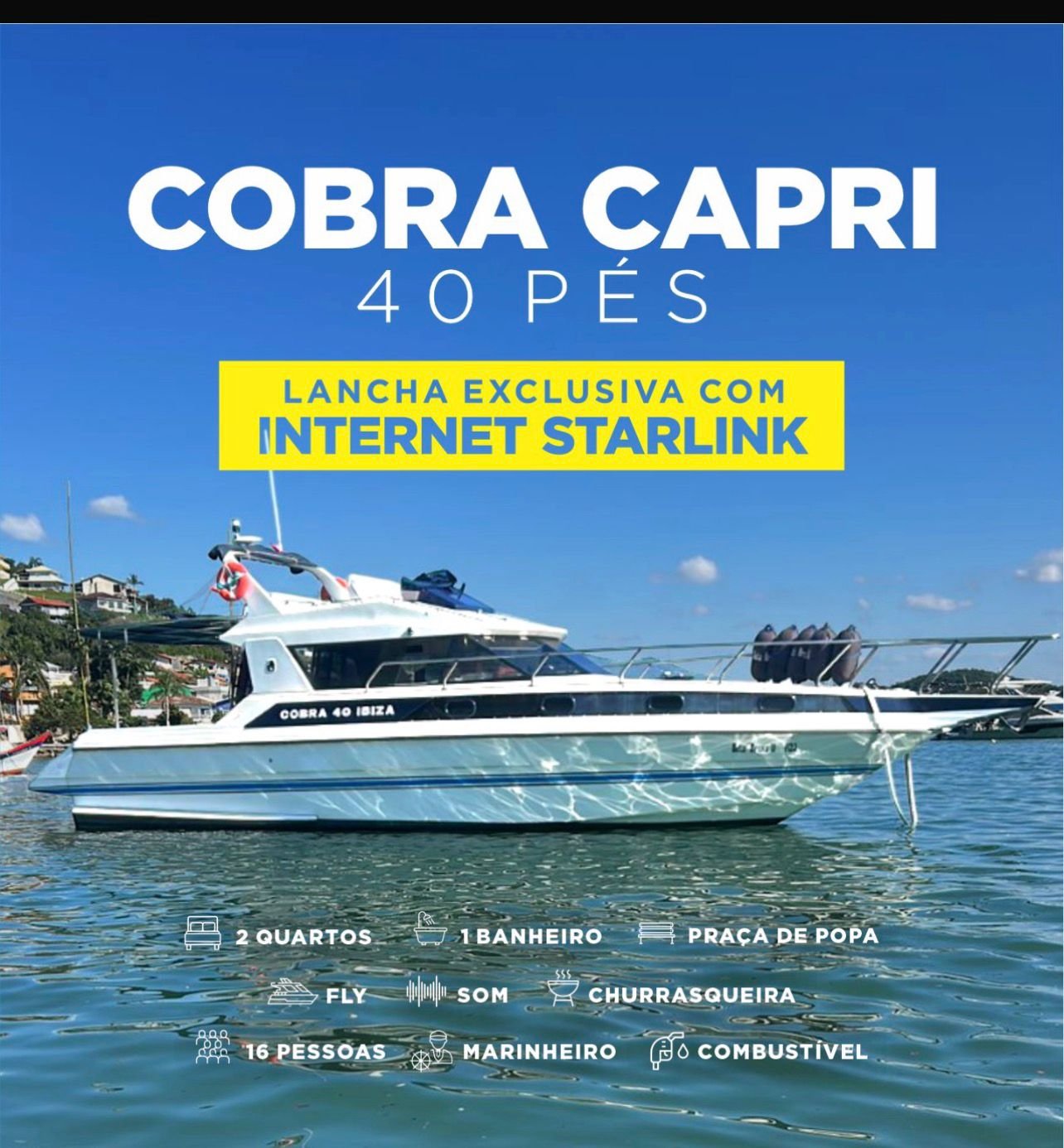 Cobra Capri 40 pies